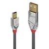 USB Kabelis - LINDY Cromo Line USB 2.0 Type A į Mini-B Laidas, M/M, 480Mbps, 5 m, Pilkas