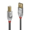 3M USB Kabelis - LINDY Cromo Line USB 2.0 Type A į B Laidas, M/M, 3 m, Pilkas