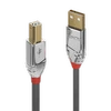 3M USB Kabelis - LINDY Cromo Line USB 2.0 Type A į B Laidas, M/M, 3 m, Pilkas