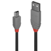 Lindy USB 2.0 kabelis, A tipo į MiniB tipo, antracito spalvos, 1,0 m