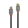 USB Kabelis - LINDY Anthra Line USB 2.0 Type C į Micro-B Laidas, M/M, 2.5W, 480Mbps, 1 m, Juodas