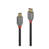 USB Kabelis - LINDY Anthra Line USB 2.0 Type C į Micro-B Laidas, M/M, 2.5W, 480Mbps, 1 m, Juodas