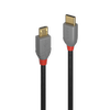 USB Kabelis - LINDY Anthra Line USB 2.0 Type C į Micro-B Laidas, M/M, 480Mbps, 2 m, Juodas