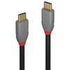 USB Kabelis - LINDY Anthra Line USB 3.2 Type C Laidas, M/M, 20Gbps, 100W PD, 0.5 m, Juodas