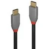 USB Kabelis - LINDY Anthra Line USB 3.2 Type C Laidas, M/M, 20Gbps, 100W PD, 0.5 m, Juodas