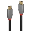 USB Kabelis - LINDY Anthra Line USB 3.2 Type C į C Laidas M/M, 20Gbps, 100W PD, 1.5 m, Juodas
