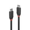 USB Kabelis - LINDY USB 3.2 Type C Kabelis, M/M, 20Gbps, 60W PD, 0.5 m, Juodas