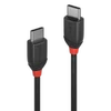 USB Kabelis - LINDY Juodas Line USB 3.2 Type C Laidas M/M, 20Gbps, 60W PD, 1 m, Juodas