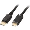 DisplayPort Kabelis - LINDY DisplayPort į HDMI Kabelis, 3840x2160@30Hz, 3 m, Juodas