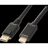 DisplayPort Kabelis - LINDY DisplayPort į HDMI Kabelis, 3840x2160@30Hz, 3 m, Juodas