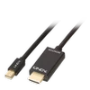 Adapteris - LINDY Mini Ekranas Port į HDMI 4K30Hz Adapteris 1 m