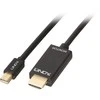 Lindy Mini DisplayPort – HDMI 10.2G 2m juoda 4K UHD 30Hz