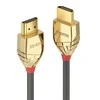 Gold Lindy HDMI 2.0 Standard M/M 10m pilka/auksinis