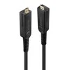 HDMI Laidas - LINDY Šviesolaidinis Hibridinis Micro-HDMI 4K60 Laidas, 18Gbps, Atsparus Micro-HDMI, HDMI, DVI, 20 m, Juodas