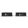KVM Prailginimas - LINDY Šviesolaidinis HDMI 4K60, USB, IR ir RS232 KVM Prailginimas, 300 m, Juodas