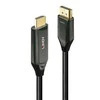 Adapterio Kabelis - LINDY Aktyvus DisplayPort į HDMI Adapterio Kabelis, 4K120Hz, 48Gbps, 4096x2160@120Hz, Juodas