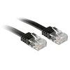 Lindy RJ45, 3m, plokščia, juoda (47523)