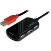 USB Hub - LINDY USB 2.0 Aktyvus Prailginimo Pro Hub Laidas, 12 m, Juodas