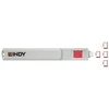 USB Priedas - LINDY USB C Prievado Blokatorių Rinkinys, 4 vnt. + raktas, ABS, Rožinė