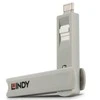 Muzikinis centras USB Priedas - LINDY USB C Prievado Blokatoriaus Rinkinys, 4 vnt. + raktas, ABS, Baltas
