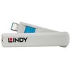 USB Priedas - LINDY USB C Prievado Blokatorių Rinkinys, 4 vnt. + raktas, ABS, Mėlynas