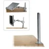 Laikiklis Darbo Stalo Spaustukas - LINDY Modulinis 450mm Stalo Spaustuko Stulpas, 9kg Talpa, Aliuminis, 450x80x88mm