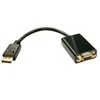 Lindy DisplayPort do VGA 150mm juoda