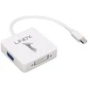 Adapteris - LINDY Mini DisplayPort 1.2 į HDMI, VGA ir DVI-D Aktyvus Adapteris Konverteris, 3840x2160 30Hz, Baltas