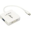Adapteris - LINDY Mini DisplayPort 1.2 į HDMI, VGA ir DVI-D Aktyvus Adapteris Konverteris, 3840x2160 30Hz, Baltas