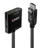 Adapteris - LINDY DisplayPort 1.2 į HDMI 4K 60Hz Aktyvus Adapteris Konverteris, 3840x2160@60Hz, 100 mm, Juodas