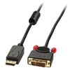 Adapteris - LINDY DisplayPort į DVI Adapterio Kabelis, 0.5 m, Juodas