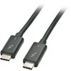 Thunderbolt Laidas - LINDY Thunderbolt 3 Laidas, 20Gbps, 100W PD, 1 m, Juodas