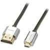 HDMI Laidas - LINDY Cromo Slim HDMI į Micro HDMI Laidas, Didelės Spartos, 2 m, Juodas