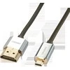 HDMI Laidas - LINDY Cromo Slim HDMI į Micro HDMI Laidas, Didelės Spartos, 2 m, Juodas
