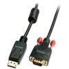 Lindy Adapteris - DisplayPort į VGA 0.5m 1920x1200@60Hz Auksu Padengtas