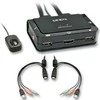 KVM Switch - LINDY 2 Prievadų HDMI 4K30, USB 2.0 Garso KVM Switch, Juodas