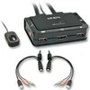 KVM Switch - LINDY 2 Prievadų HDMI 4K30, USB 2.0 Garso KVM Switch, Juodas