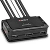 KVM Switch - LINDY 2 Prievadų HDMI 4K60, USB 2.0 garso KVM Switch, Juodas