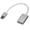 Garso Adapteris - LINDY USB Tipo A Ausinių Mikrofono Adapteris, Baltas