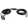USB Prailginimo Laidas - LINDY USB 3.0 Aktyvus Prailginimo Laidas M/F, 10 m, Juodas