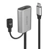 USB Prailginimo Laidas - LINDY USB 3.2 5Gbps C/C Aktyvus Prailginimo Laidas, 5 m, Juodas