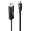 USB kabelis Lindy USB-C - DisplayPort 3 m Juodas (43303)