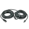 USB Prailginimo Laidas - LINDY USB 3.0 Aktyvus Prailginimo Laidas, 5 Gbps, Type A M/F, 15 m, Juodas
