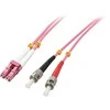 Lindy Pluoštinis Laidas - LC/ST OM4 3m 50/125µm Multimode