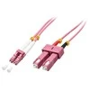 Lindy Pluoštinis Laidas - LC/SC OM4 50/125µm Multimode 1m