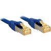 Tinklo Kabelis - LINDY RJ45 S/FTP LSZH Tinklo Kabelis, Cat.6A Kištukas, Cat.7 Neapdirbtas Kabelis, 7.5 m, Mėlynas