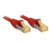 Tinklo Kabelis - LINDY S/FTP LSZH Tinklo Kabelis, Cat.6A Jungtis, Cat.7 Raw, RJ45, M/M, 0.3 m, Raudonas