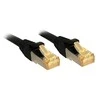 Tinklo Kabelis - LINDY S/FTP LSZH Tinklo Kabelis, Cat.6A Jungtis, Cat.7 Raw, RJ45, M/M, 1.5 m, Juodas
