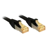 Tinklo Kabelis - LINDY S/FTP LSZH Tinklo Kabelis, Cat.6A Jungtis, Cat.7 Raw, RJ45, M/M, 3 m, Juodas