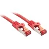 Tinklo Kabelis - LINDY Cat.6 S/FTP Tinklo Kabelis, RJ45, M/M, 250MHz, 28AWG, 0.3 m, Raudonas
